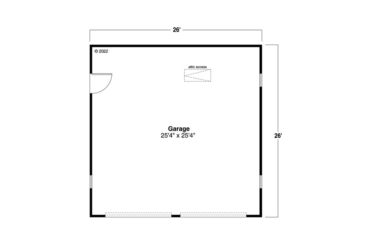 Garage of Garage Plan #108-1042