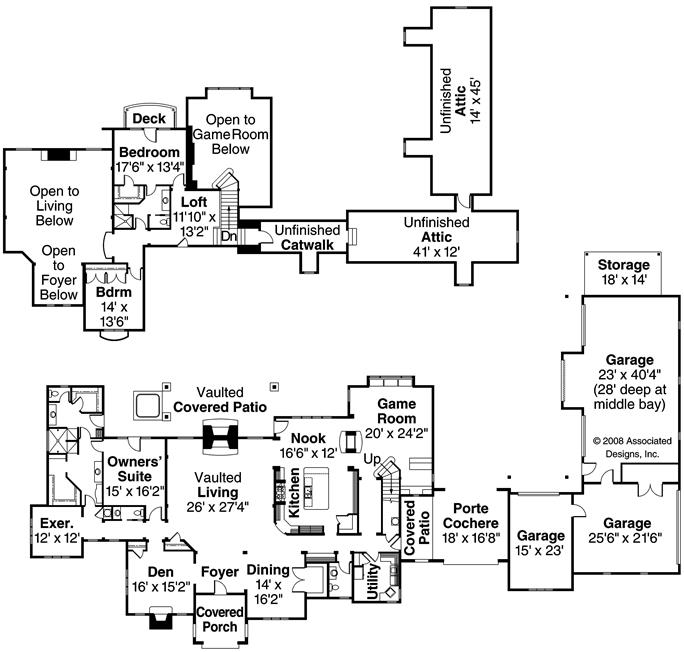 One Story Floor Plans With Game Room Game Rooms