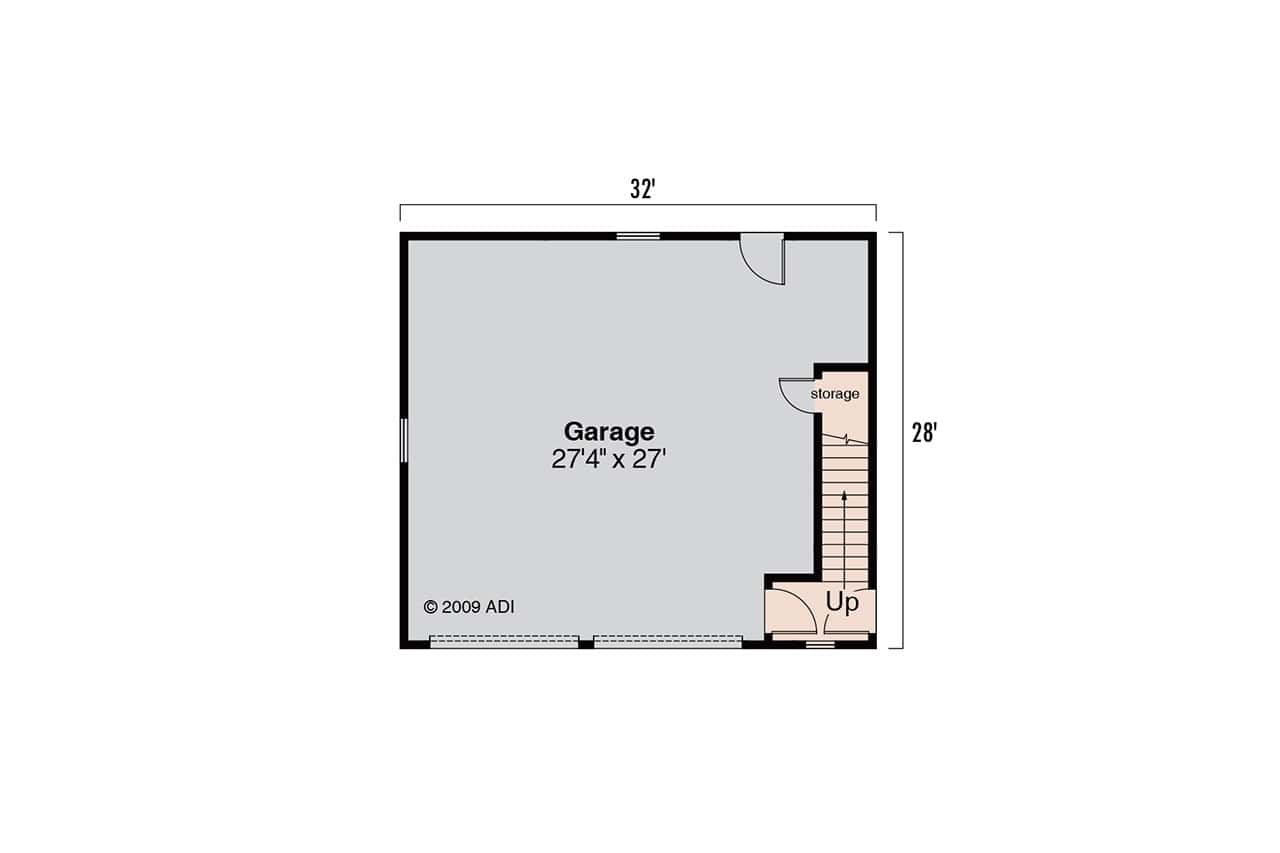 Garage of Garage w/Apartments Plan #108-1052