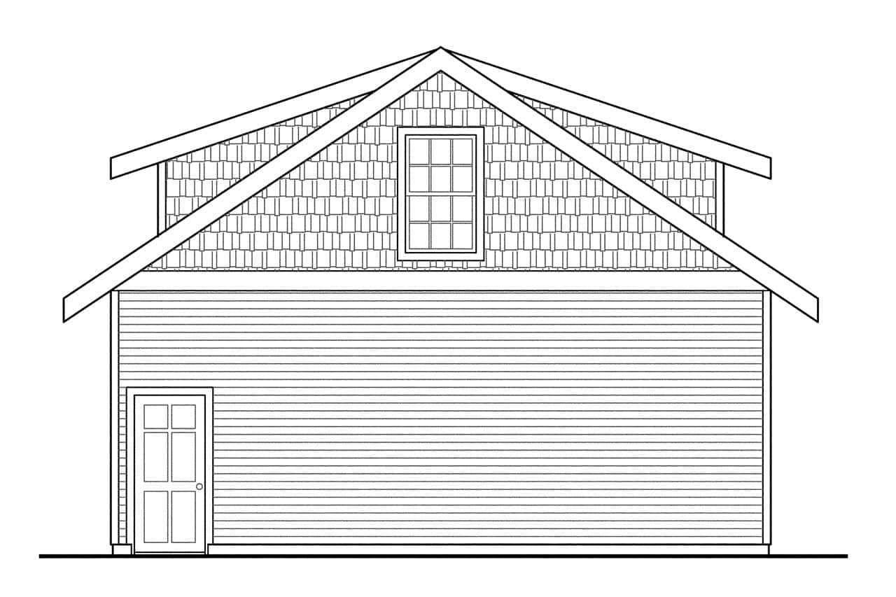 Home Plan Right Elevation of this 0-Bedroom,1 Sq Ft Plan -108-1052