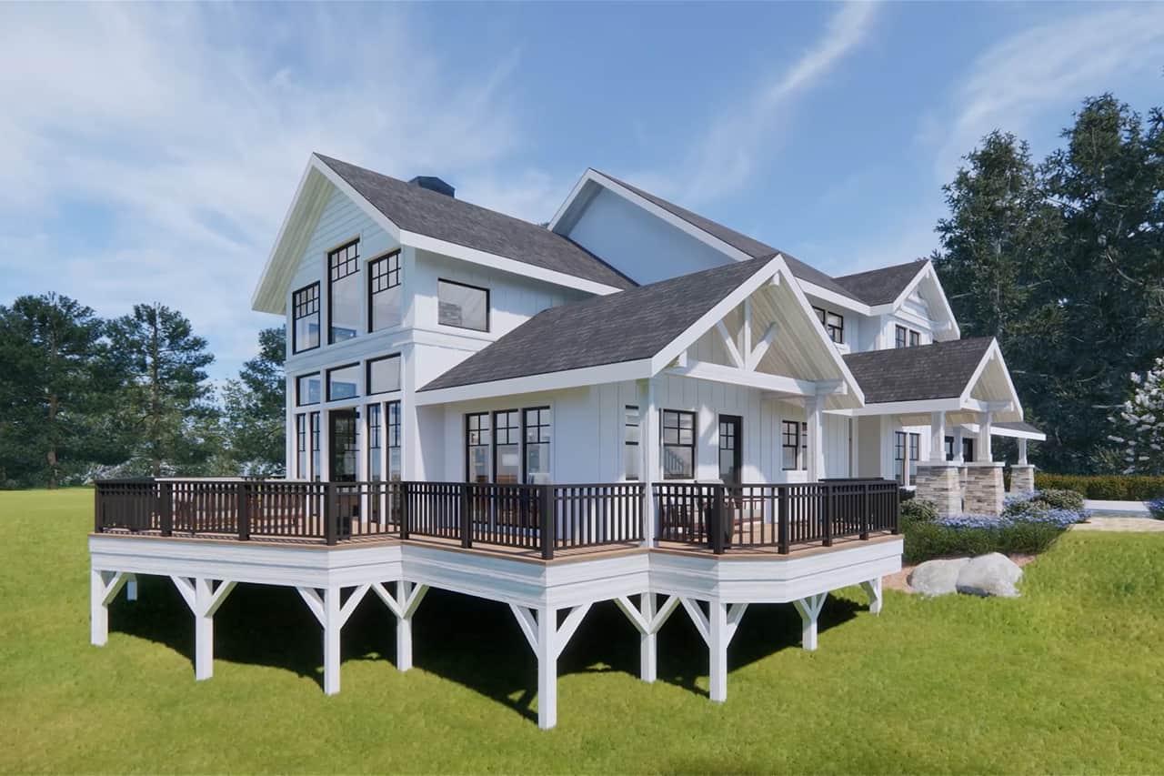Left Side View of this 3-Bedroom,2726 Sq Ft Plan -108-1065