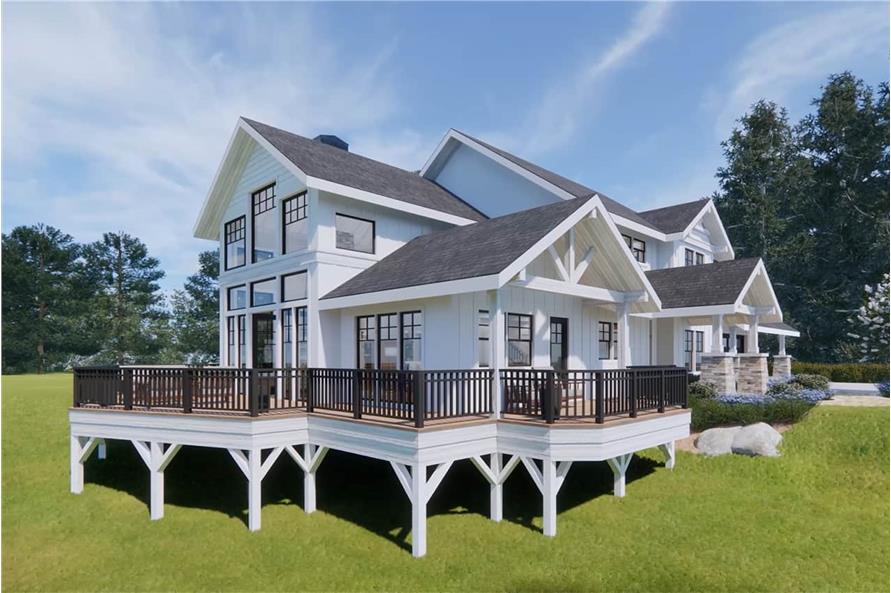 Left Side View of this 3-Bedroom,2726 Sq Ft Plan -108-1065