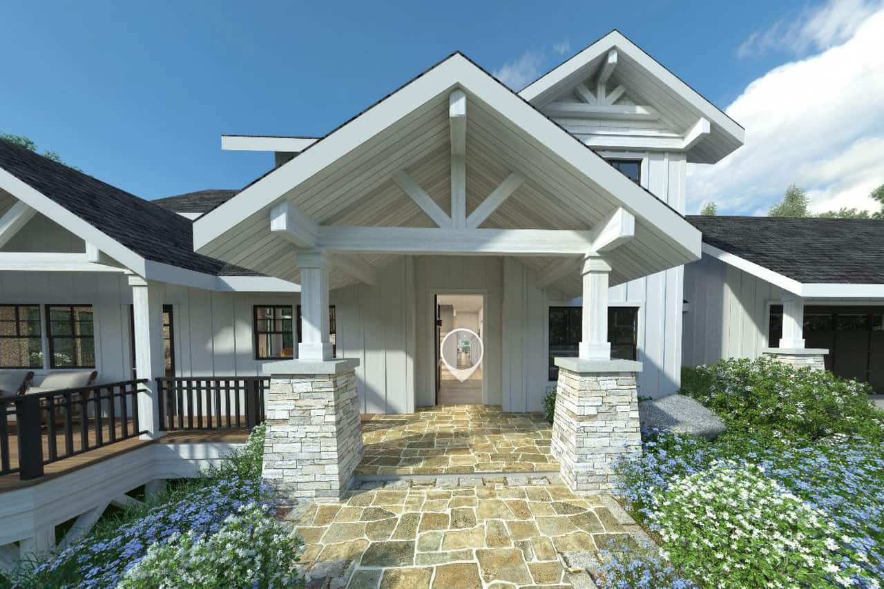 Front Door of this 3-Bedroom,2726 Sq Ft Plan -108-1065