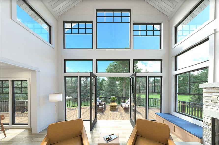 Great Room: Ceiling of this 3-Bedroom,2726 Sq Ft Plan -108-1065