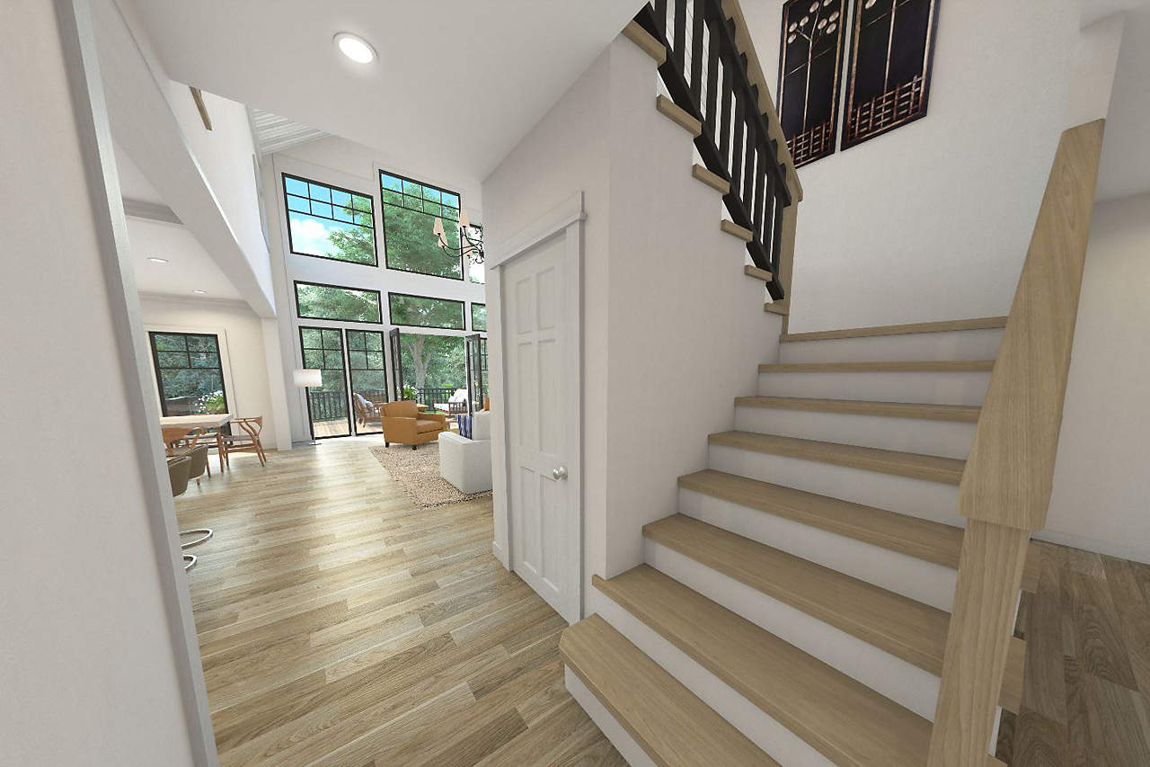 Stairs of this 3-Bedroom,2726 Sq Ft Plan -108-1065