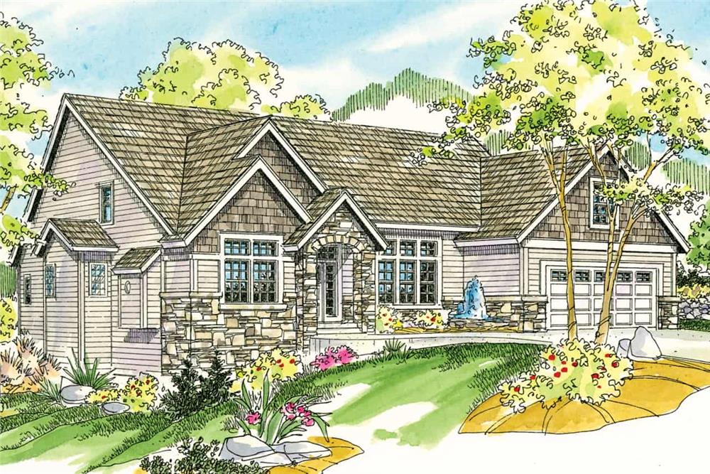 Country style house design (ThePlanCollection: Plan #108-1081)