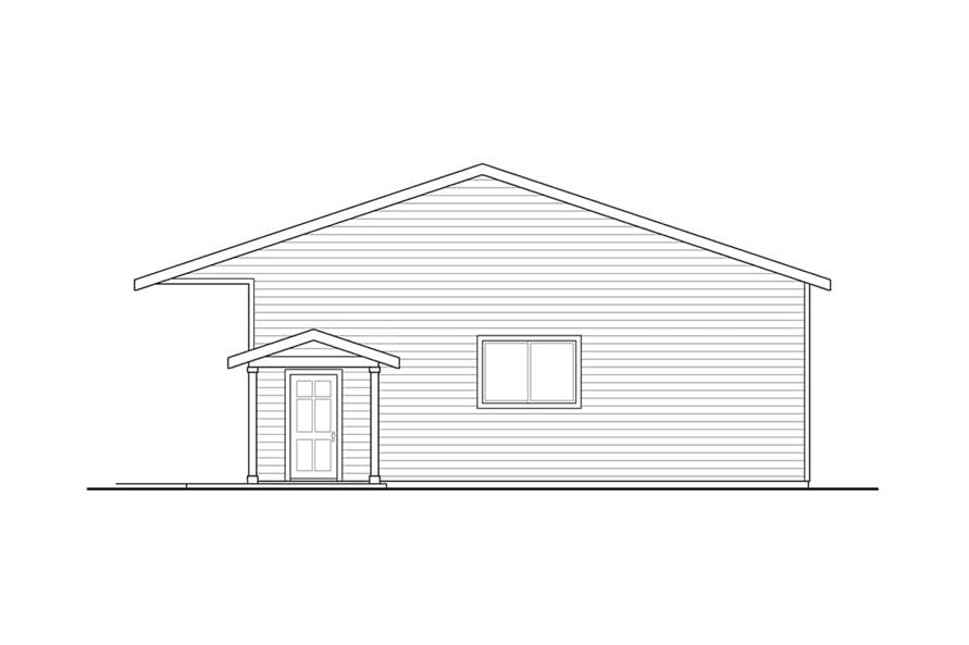 Home Plan Right Elevation of this 0-Bedroom,1440 Sq Ft Plan -108-1086