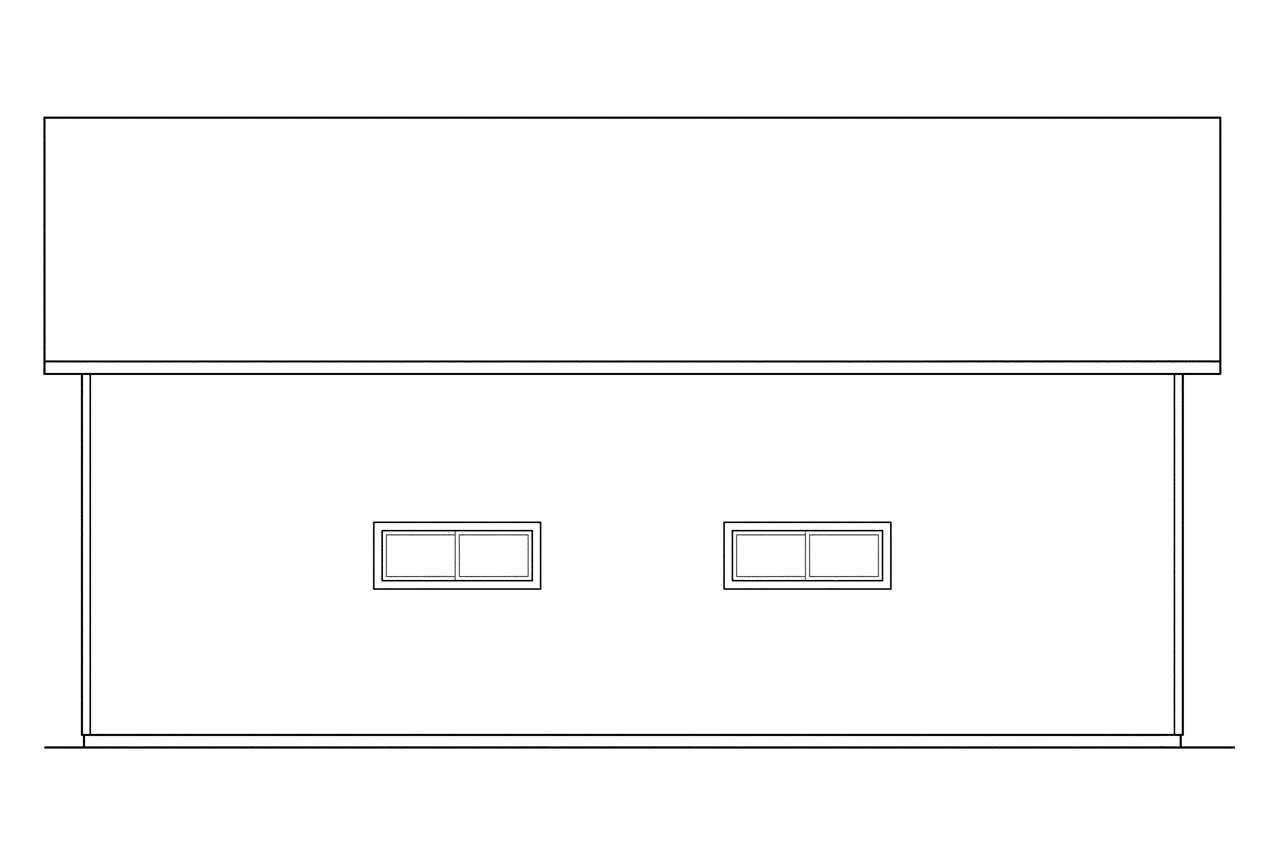 Home Plan Left Elevation of this 0-Bedroom,1584 Sq Ft Plan -108-1100