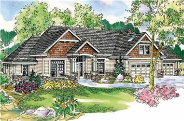 3-Bedroom, 2689 Sq Ft Country House Plan - 108-1111 - Front Exterior