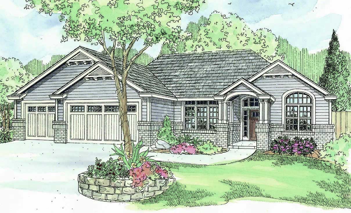 Front View of this 3-Bedroom, 2489 Sq Ft Plan - 108-1126