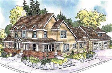 4-Bedroom, 3370 Sq Ft Country House Plan - 108-1149 - Front Exterior