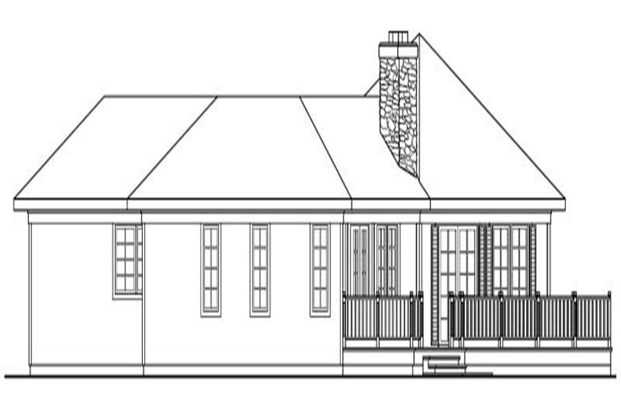 Home Plan Right Elevation of this 2-Bedroom,2320 Sq Ft Plan -108-1153