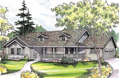 3-Bedroom, 1634 Sq Ft Country Home - Plan #108-1159 - Main Exterior