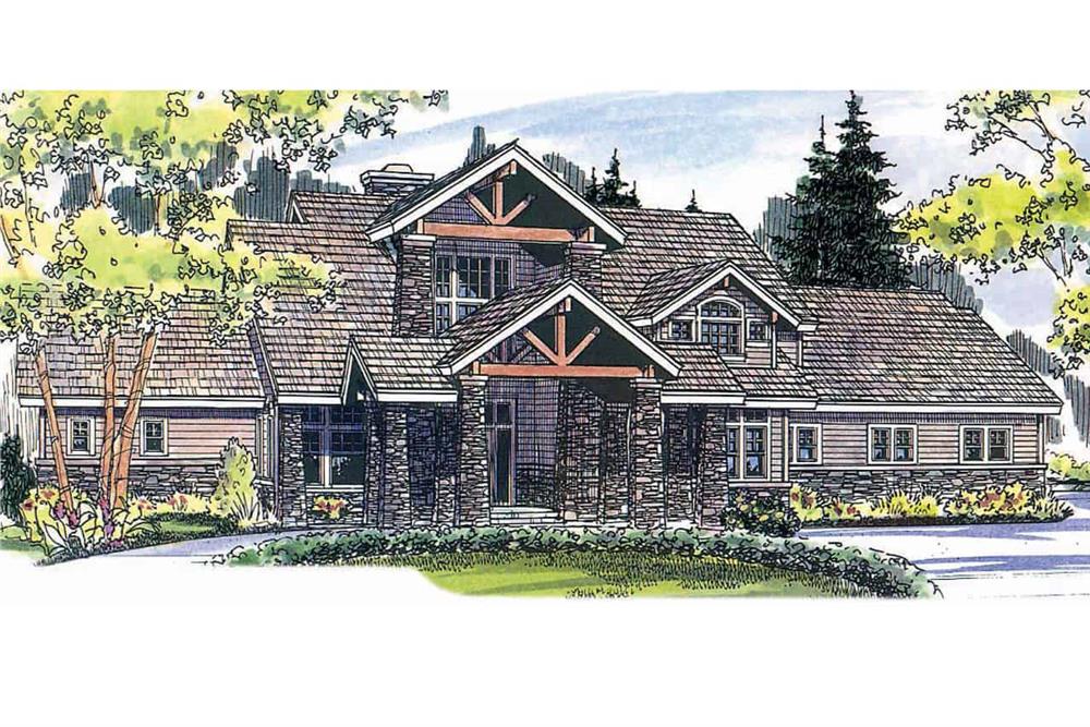 Rustic home (ThePlanCollection: House Plan #108-1161)