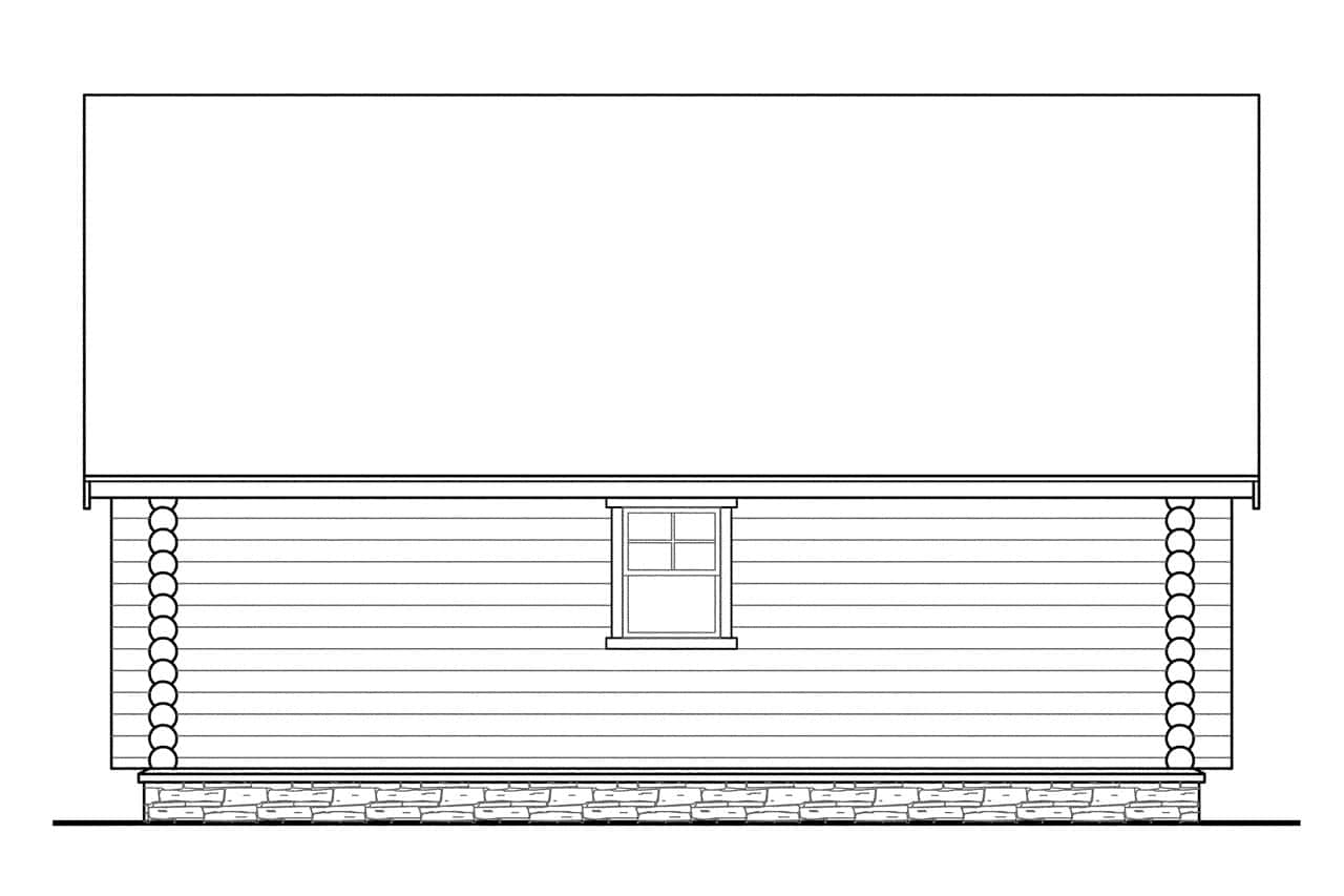 Home Plan Left Elevation of this 3-Bedroom,1987 Sq Ft Plan -108-1171