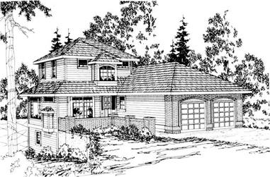 3-Bedroom, 2450 Sq Ft Transitional Home Plan - 108-1172 - Main Exterior