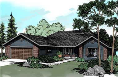 4-Bedroom, 1835 Sq Ft Traditional Home - Plan #108-1181 - Main Exterior