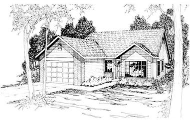 4-Bedroom, 1711 Sq Ft Small House Plans - 108-1188 - Main Exterior