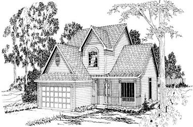 3-Bedroom, 1753 Sq Ft Country Home Plan - 108-1190 - Main Exterior