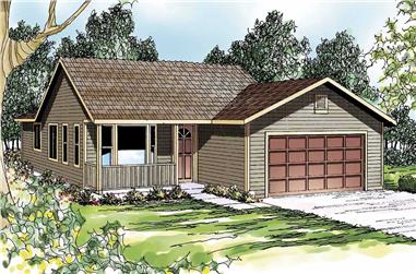3-Bedroom, 1506 Sq Ft Small House Plans - 108-1191 - Main Exterior
