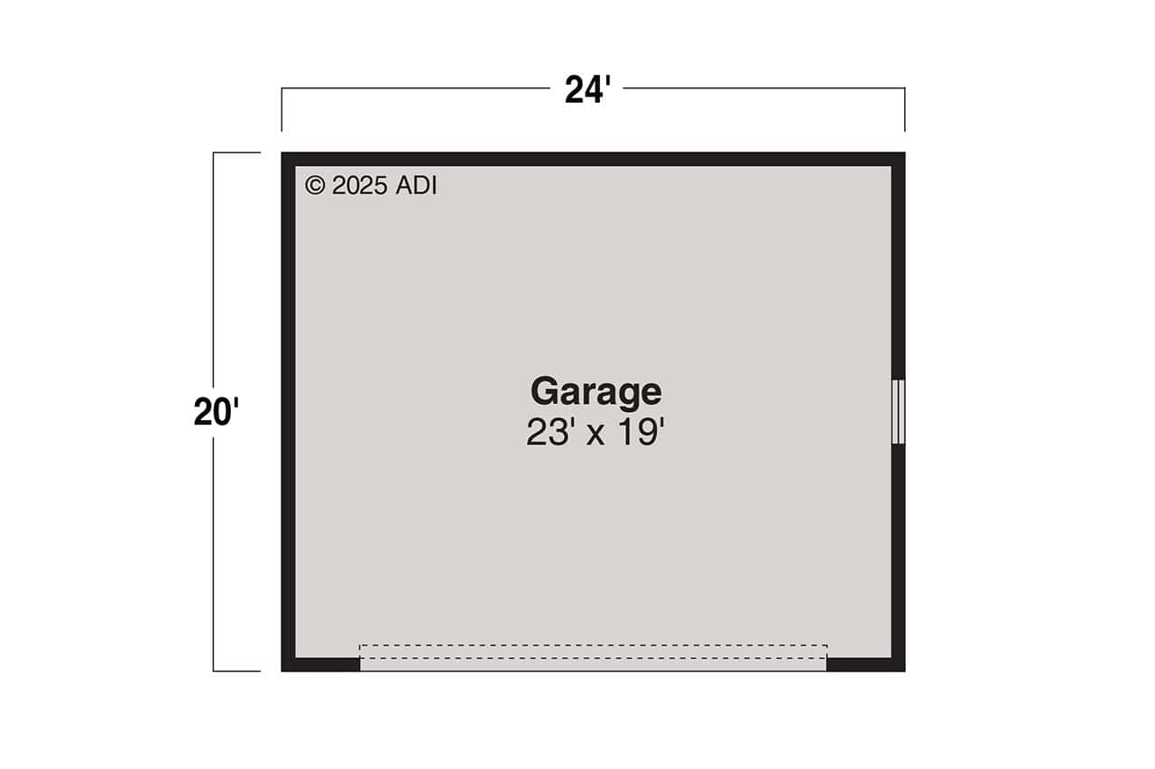 Garage of Country Plan #108-1196