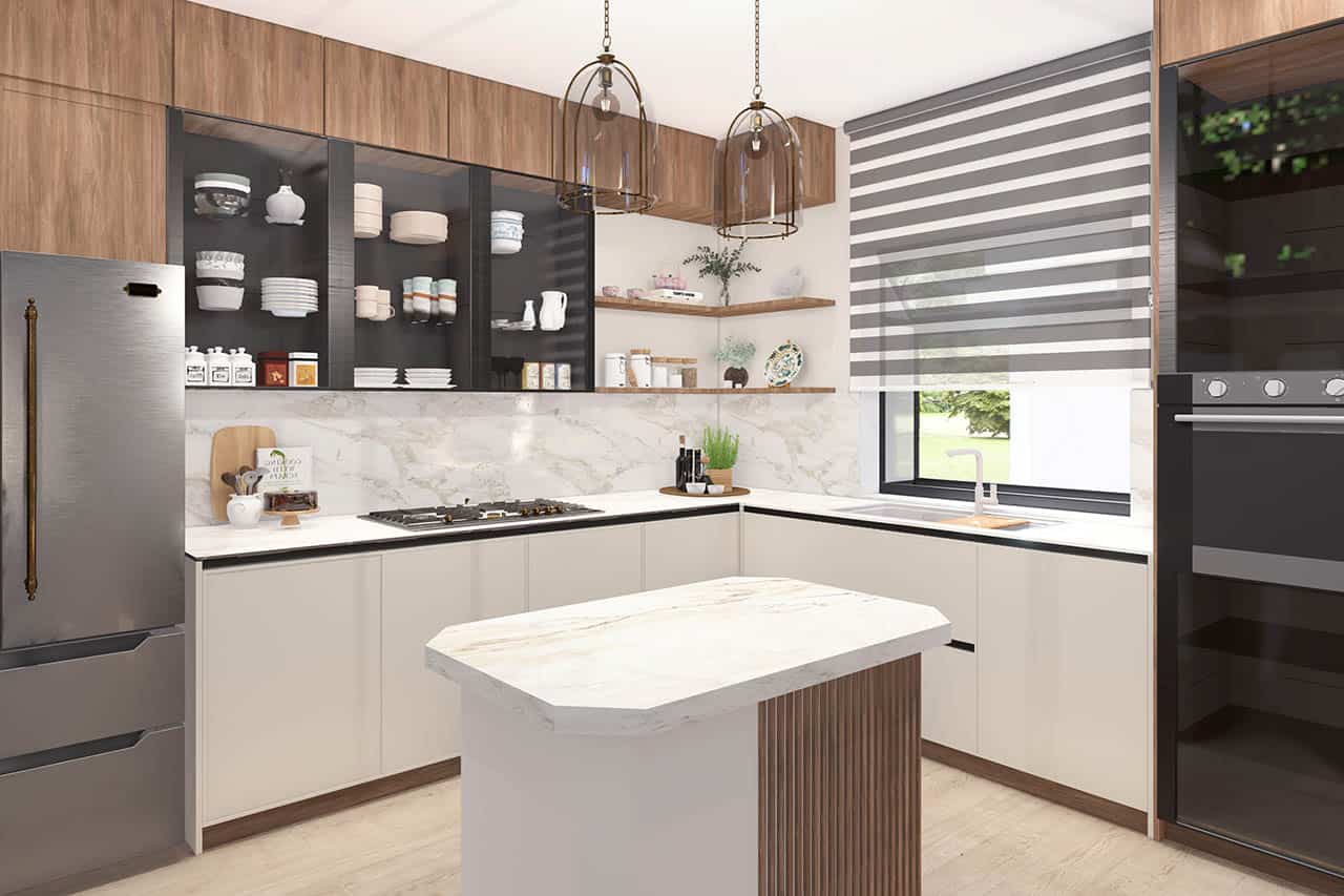 Kitchen: Kitchen Island of this 3-Bedroom,2227 Sq Ft Plan -108-1208