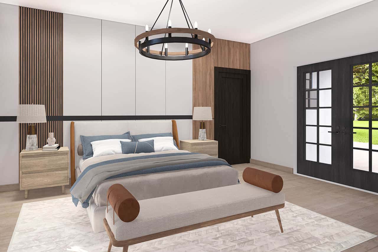 Master Bedroom of this 3-Bedroom,2227 Sq Ft Plan -108-1208