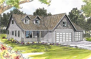 3-Bedroom, 1887 Sq Ft Country Home Plan - 108-1213 - Main Exterior