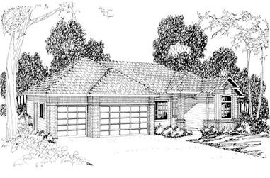 3-Bedroom, 1711 Sq Ft Small House Plans - 108-1214 - Main Exterior