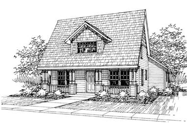 3-Bedroom, 1540 Sq Ft Country Home Plan - 108-1218 - Main Exterior