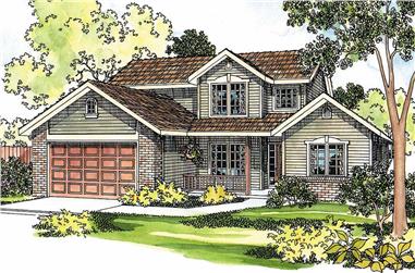3-Bedroom, 1976 Sq Ft Country Home Plan - 108-1223 - Main Exterior