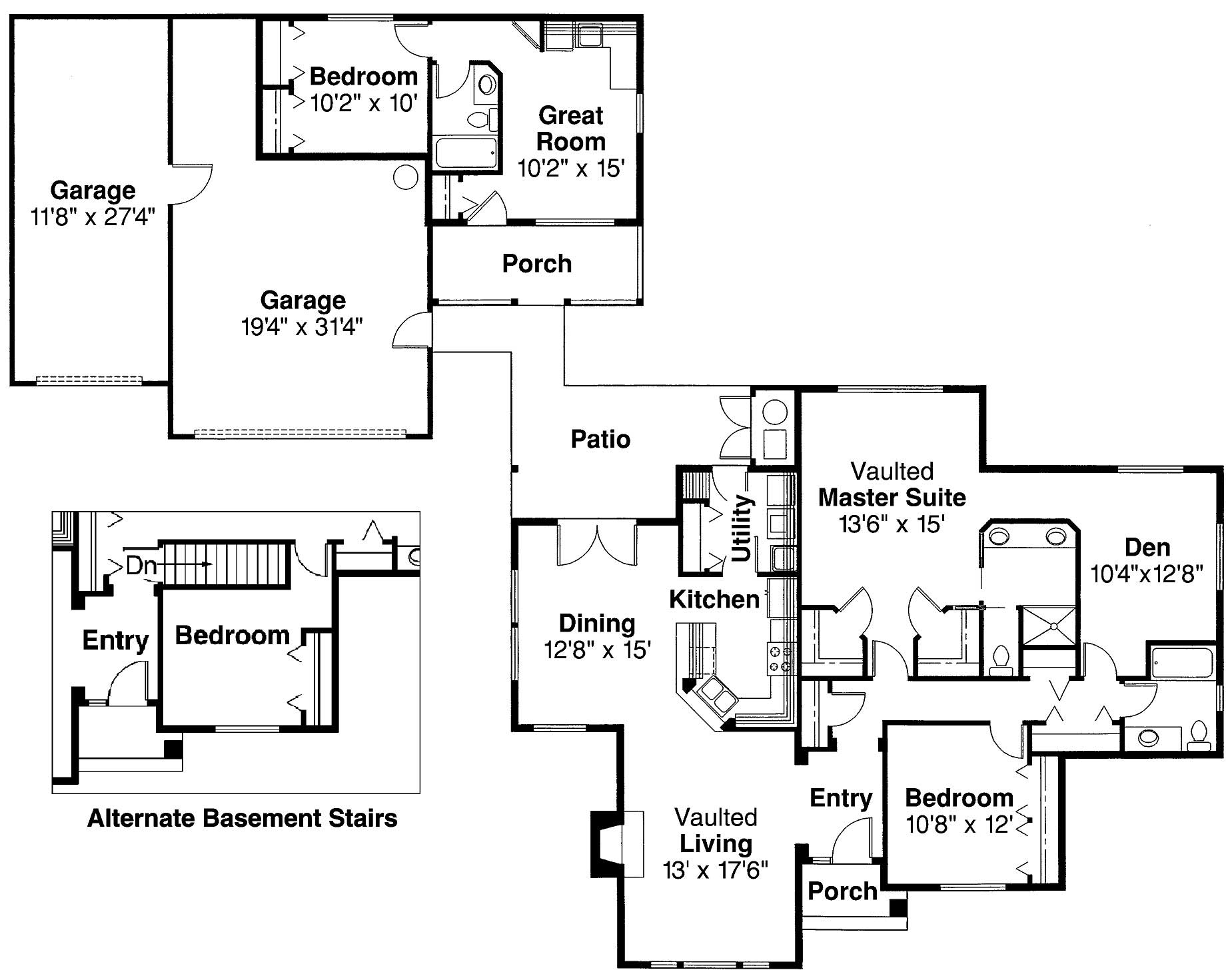 Transitional Home with 3 Bdrms, 2056 Sq Ft Floor Plan