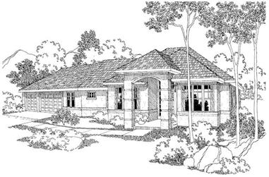 3-Bedroom, 2149 Sq Ft Contemporary Home Plan - 108-1251 - Main Exterior