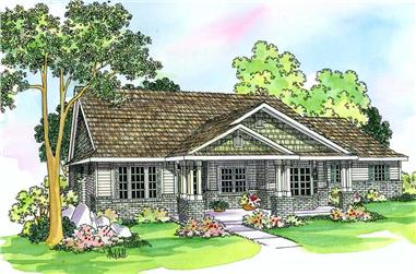 4-Bedroom, 2591 Sq Ft Country Home Plan - 108-1266 - Main Exterior