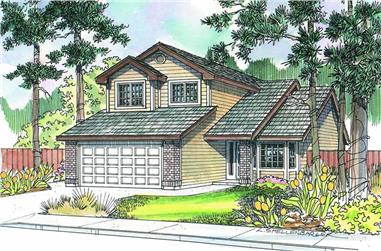 3-Bedroom, 1528 Sq Ft Small House Plans - 108-1272 - Main Exterior