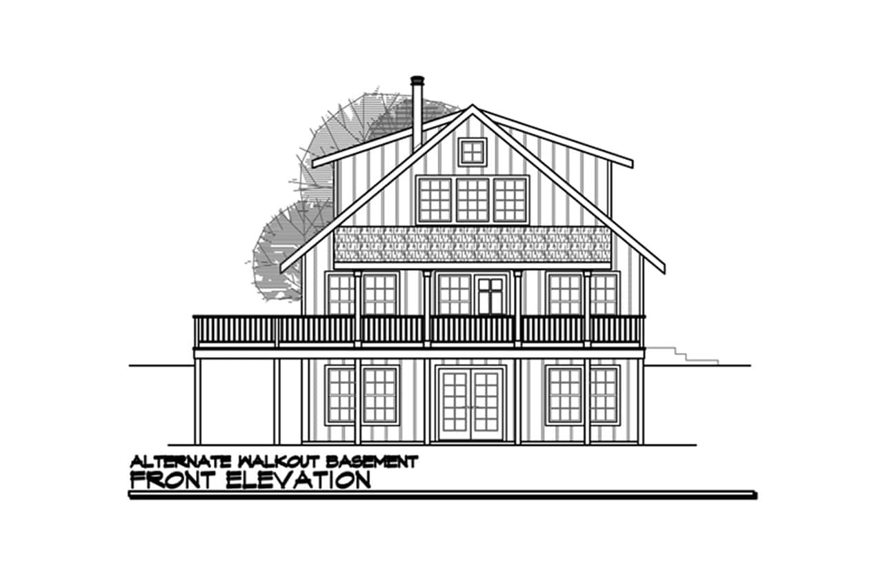 Home Plan Elevations of this 3-Bedroom,1749 Sq Ft Plan -108-1275