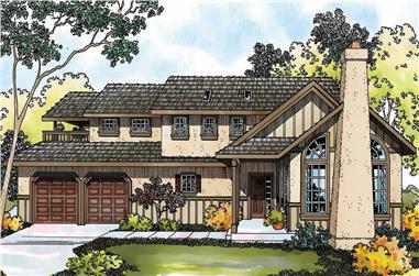 3-Bedroom, 2152 Sq Ft Contemporary Home Plan - 108-1283 - Main Exterior