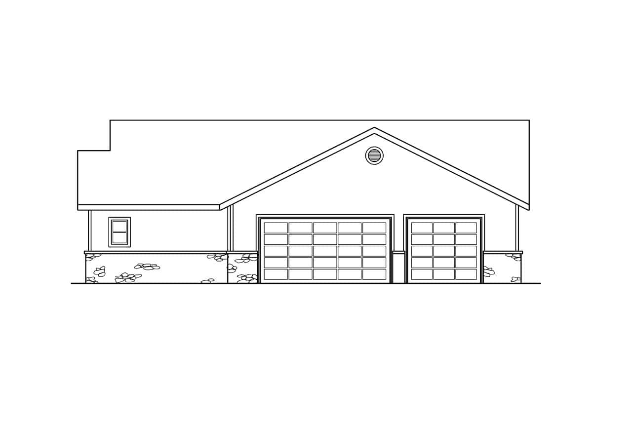 Home Plan Right Elevation of this 3-Bedroom,2673 Sq Ft Plan -108-1284