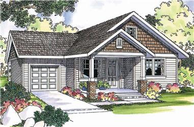 3-Bedroom, 1426 Sq Ft Cottage Home - Plan #108-1296 - Main Exterior