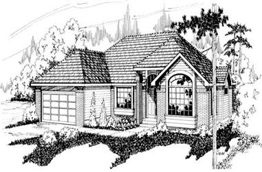 3-Bedroom, 2023 Sq Ft Ranch House Plan - 108-1319 - Front Exterior