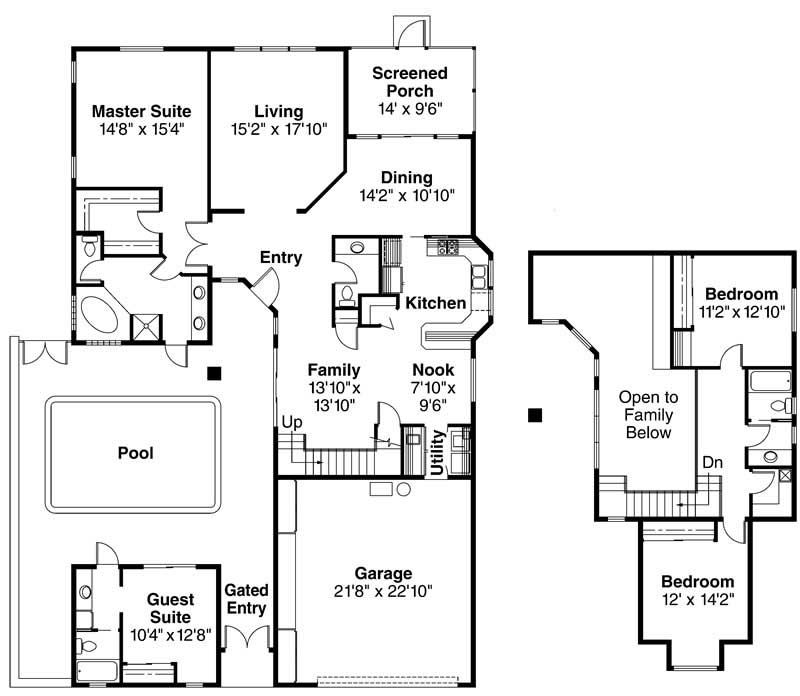 In Law  Suite  Home  with 4 Bdrms 2567 Sq Ft Floor Plan  