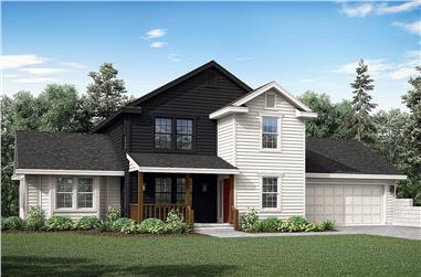 3-Bedroom, 1807 Sq Ft Country Home Plan - 108-1329 - Main Exterior