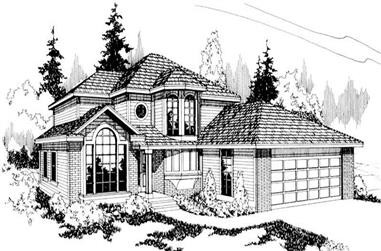 3-Bedroom, 1957 Sq Ft Traditional Home Plan - 108-1332 - Main Exterior