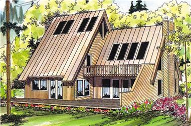 3-Bedroom, 1839 Sq Ft Contemporary House - Plan #108-1337 - Front Exterior