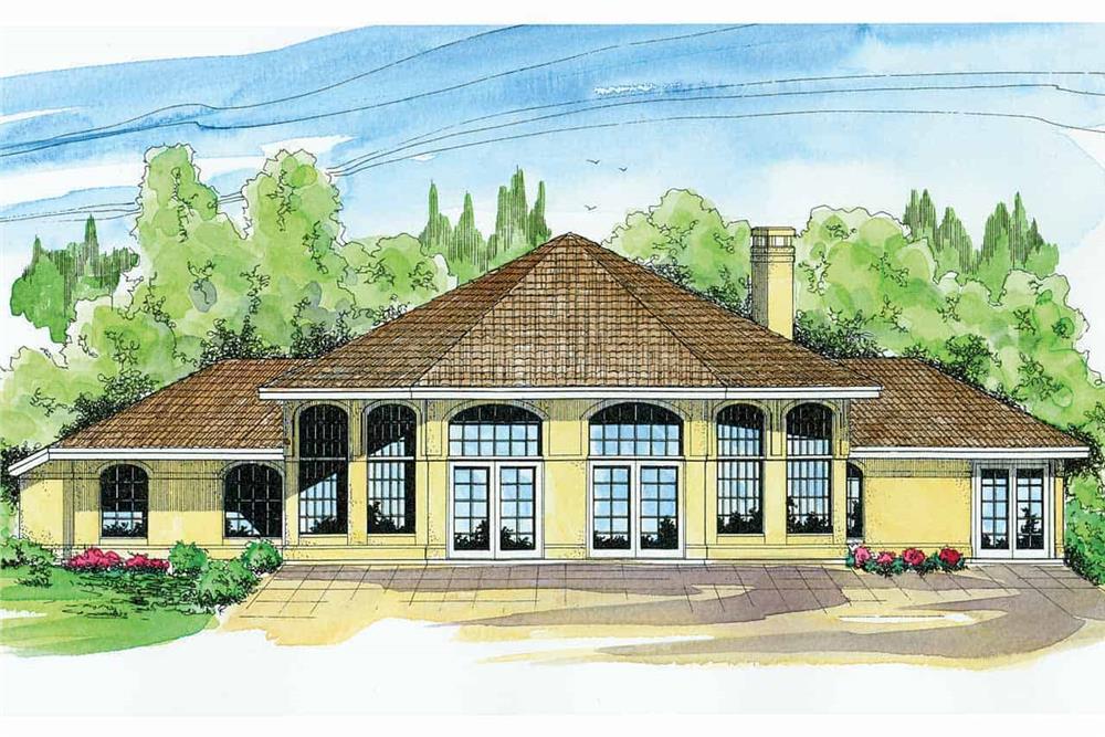 Southwest inspired home (ThePlanCollection: Plan #108-1354)