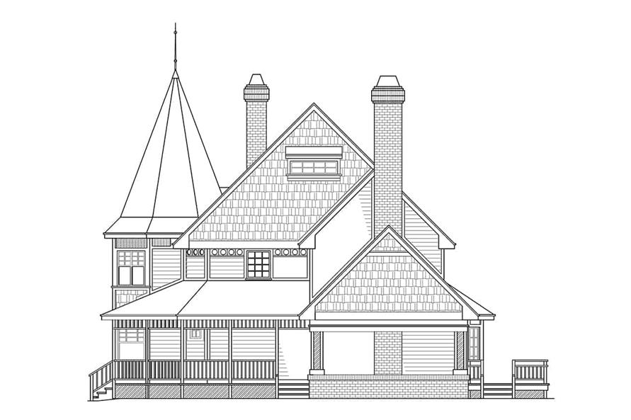 108-1378: Home Plan Right Elevation