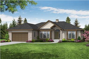 3-Bedroom, 2022 Sq Ft Ranch House - Plan #108-1395 - Front Exterior