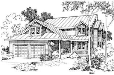 4-Bedroom, 2704 Sq Ft Country House Plan - 108-1404 - Front Exterior