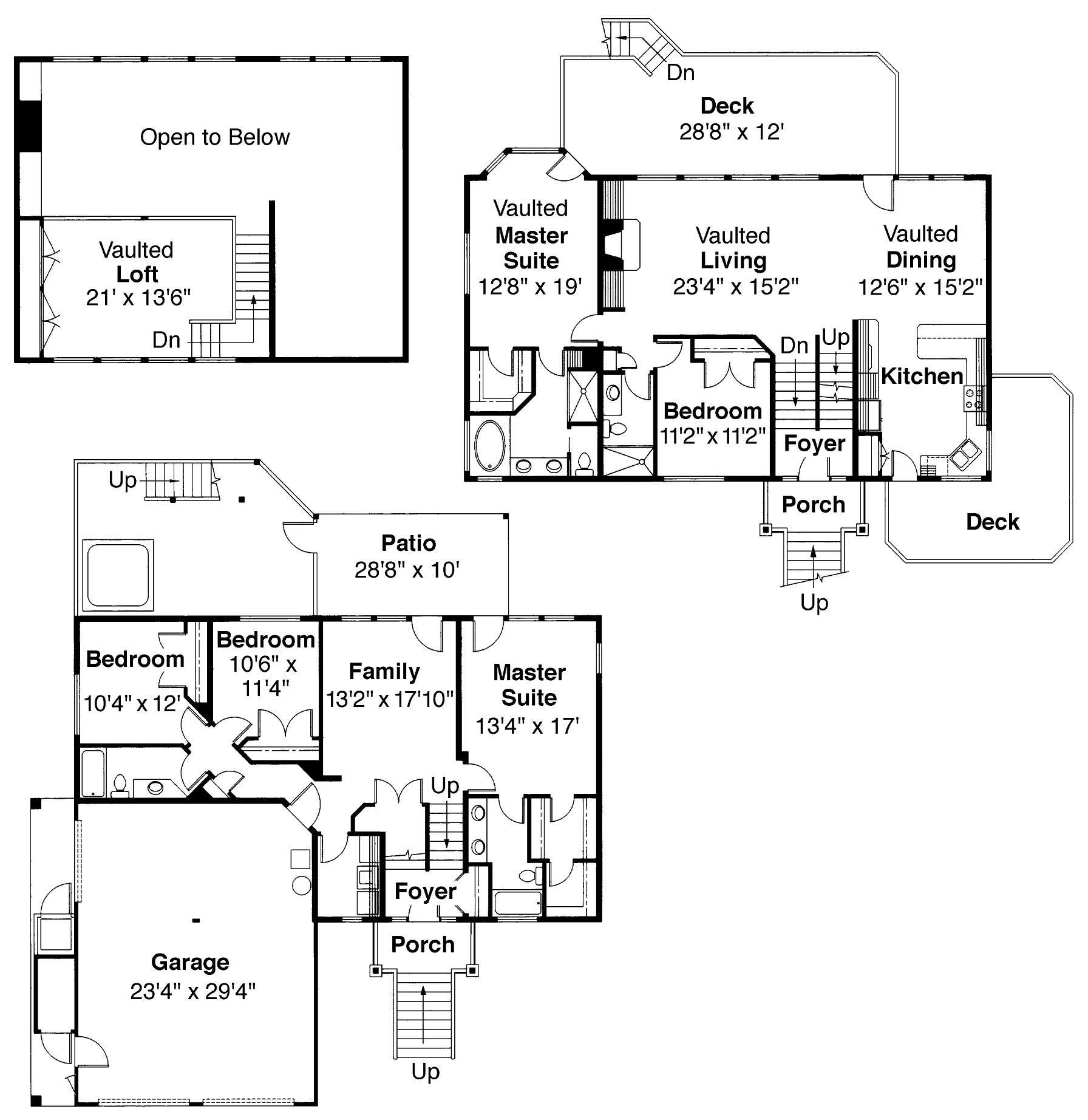 MultiLevel Home with 5 Bedrooms, 3141 Sq Ft House Plan
