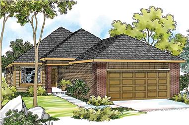 3-Bedroom, 1348 Sq Ft Ranch House - Plan #108-1407 - Front Exterior